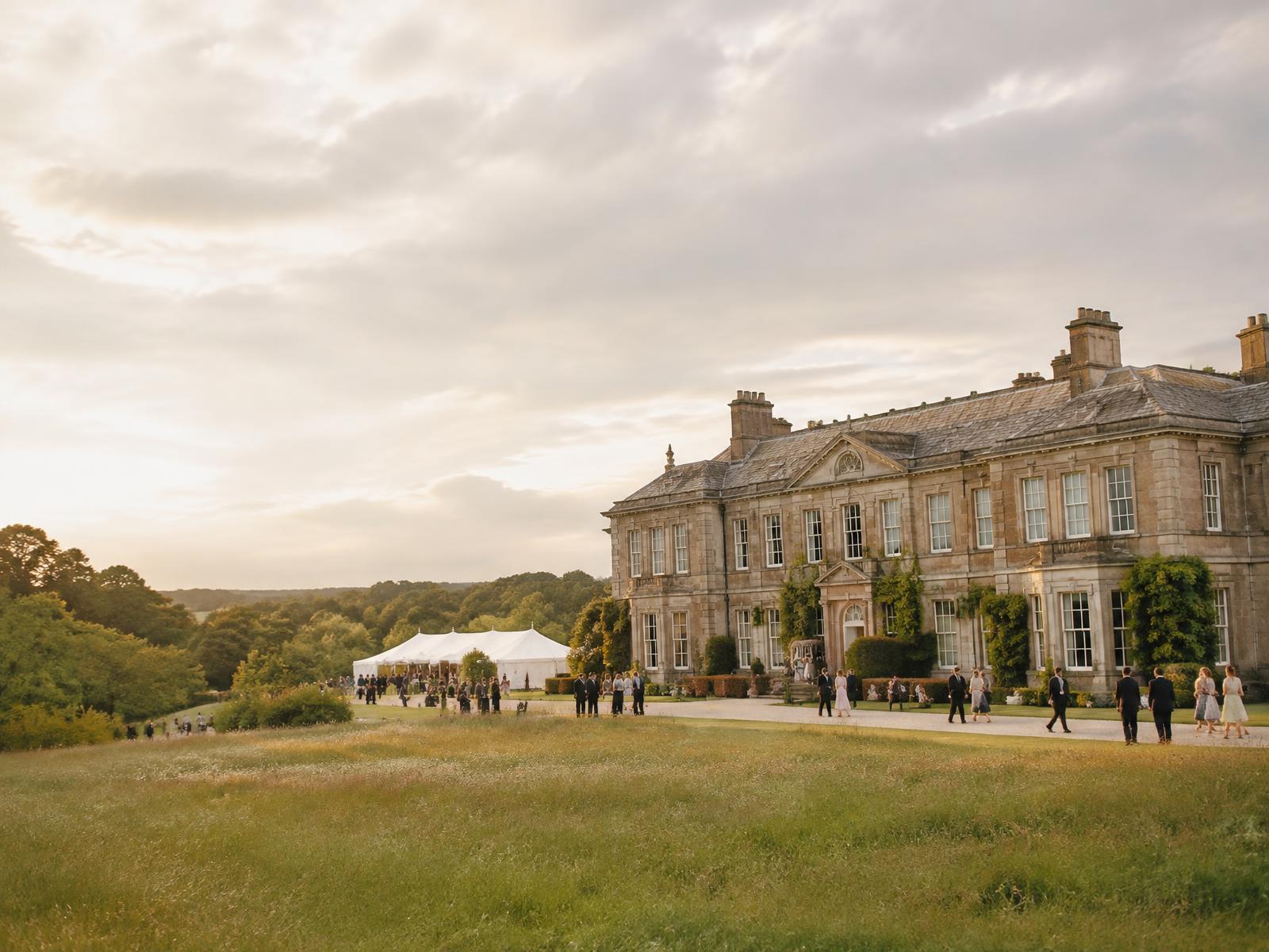 The Countryside Estate concept wedding website imagery